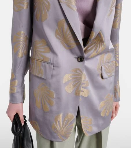 Dries Van Noten Printed jacquard blazer 5