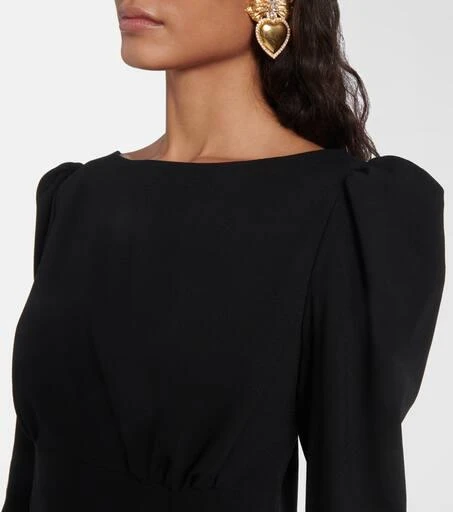Alessandra Rich Wool-blend crêpe minidress 4