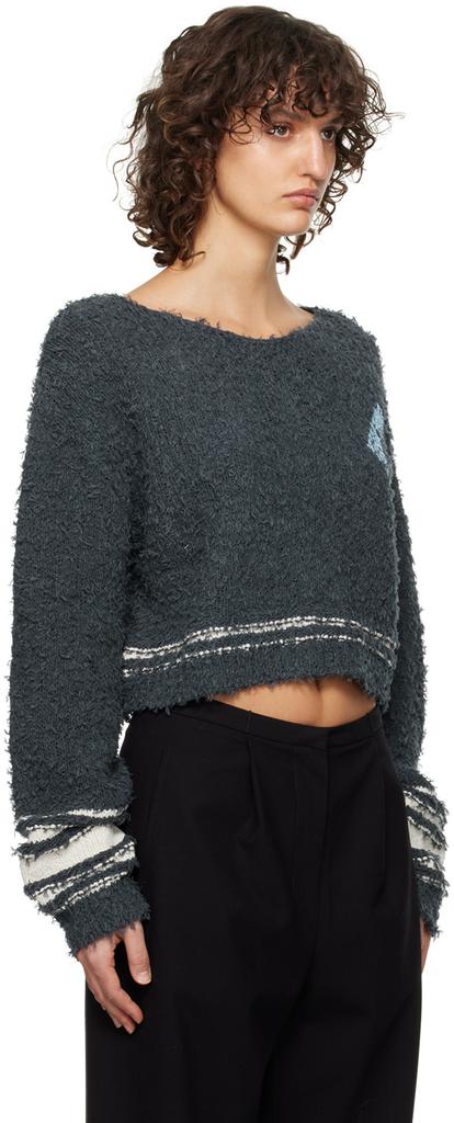 TheOpen Product Navy Cropped Sweater