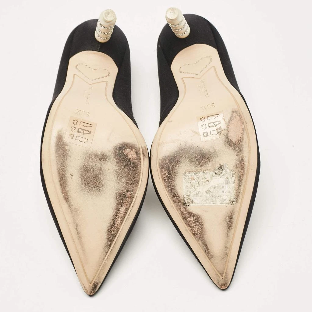 Sophia Webster Sophia Webster Black Satin Coco Crystal Pumps Size 38.5 6