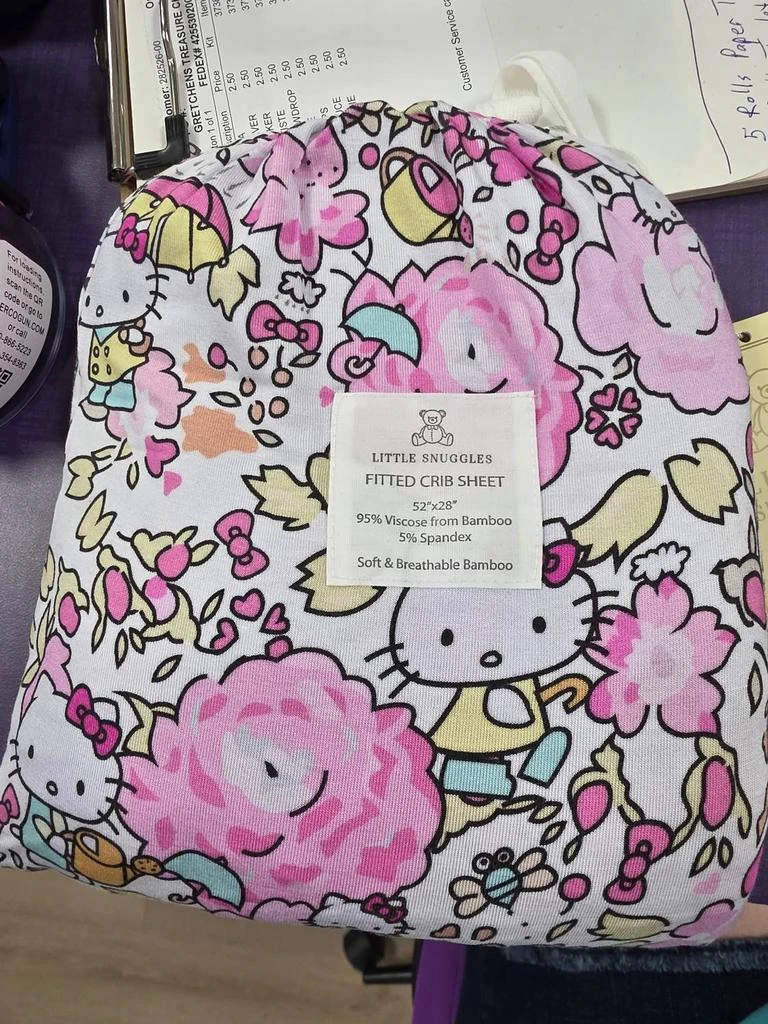 Charlies Project Charlies Project - Girl
s Garden Kitty Crib Sheet