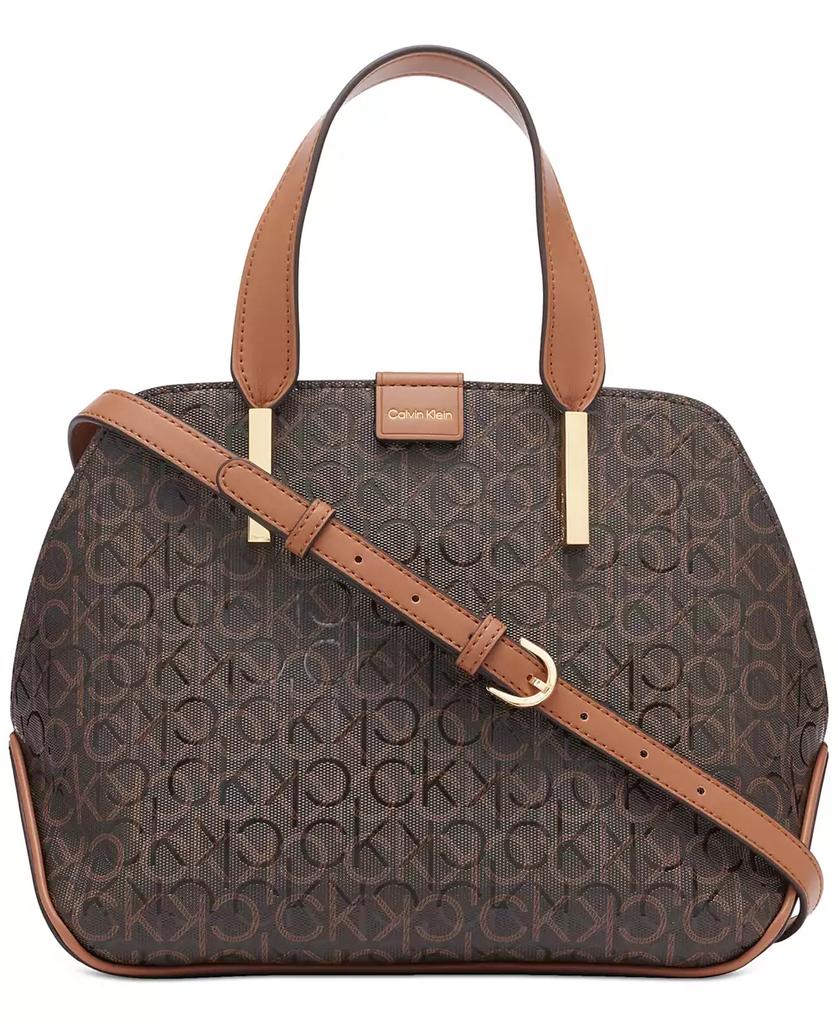Calvin Klein Audrey Floral Signature Convertible Satchel