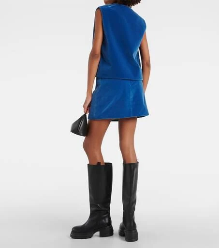 BLAZÉ MILANO Coci velvet miniskirt 3