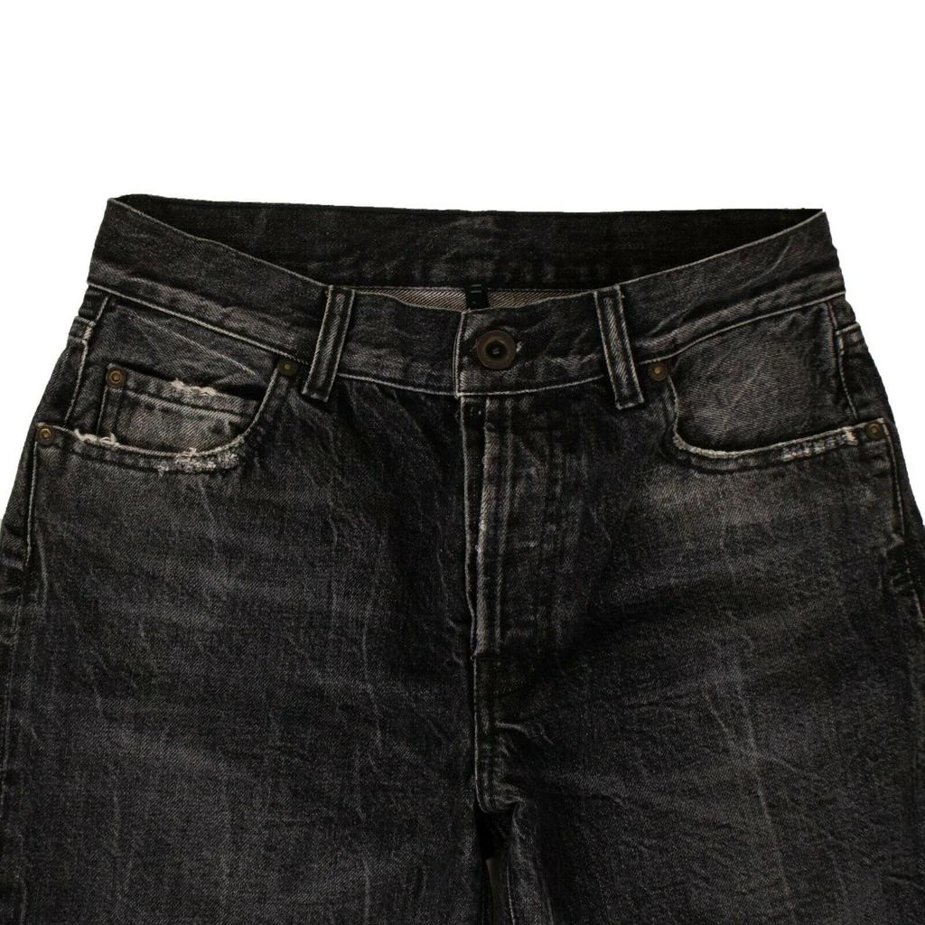 Unravel Project Moonwash High Waisted Jeans Pants - Black 3