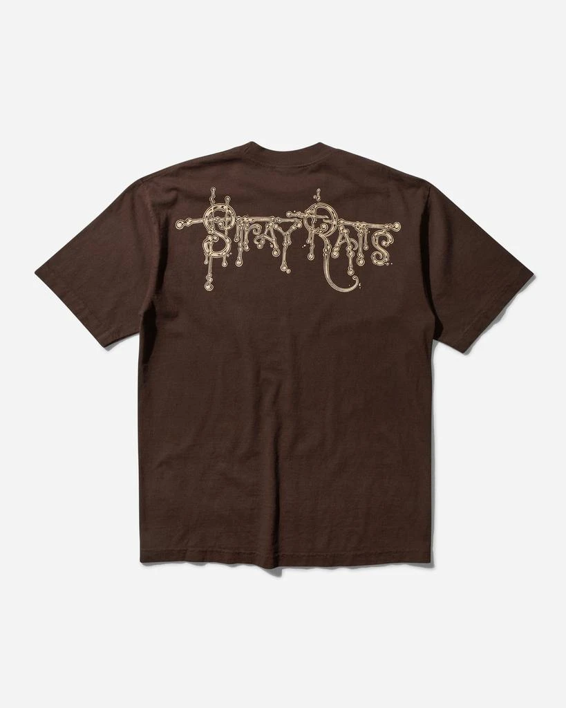 Stray Rats Men's Smoking Rat T-Shirt Brown 2