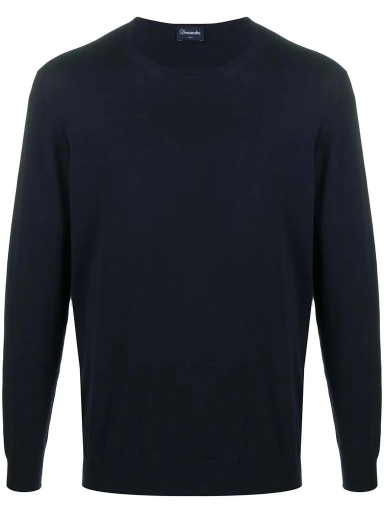 DRUMOHR Drumohr Long Sleeve Crew-Neck Sweater 1
