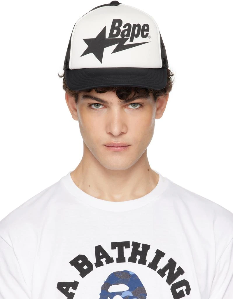 Bape White & Black STA Mesh Cap 1