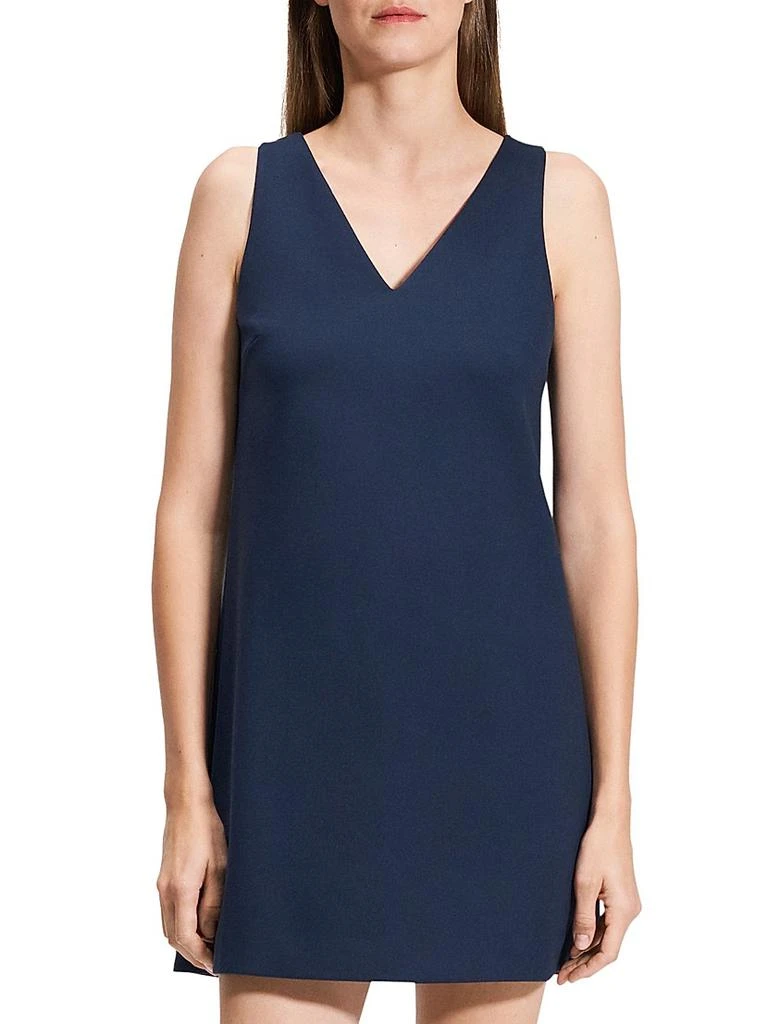 Theory V-Neck Shift Minidress 3