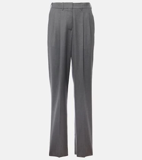 Stella McCartney Wool flannel straight pants 1