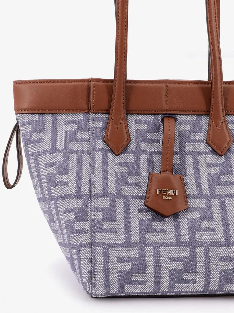 Fendi Origami mini FF Jacquard fabric and leather shoulder bag 7