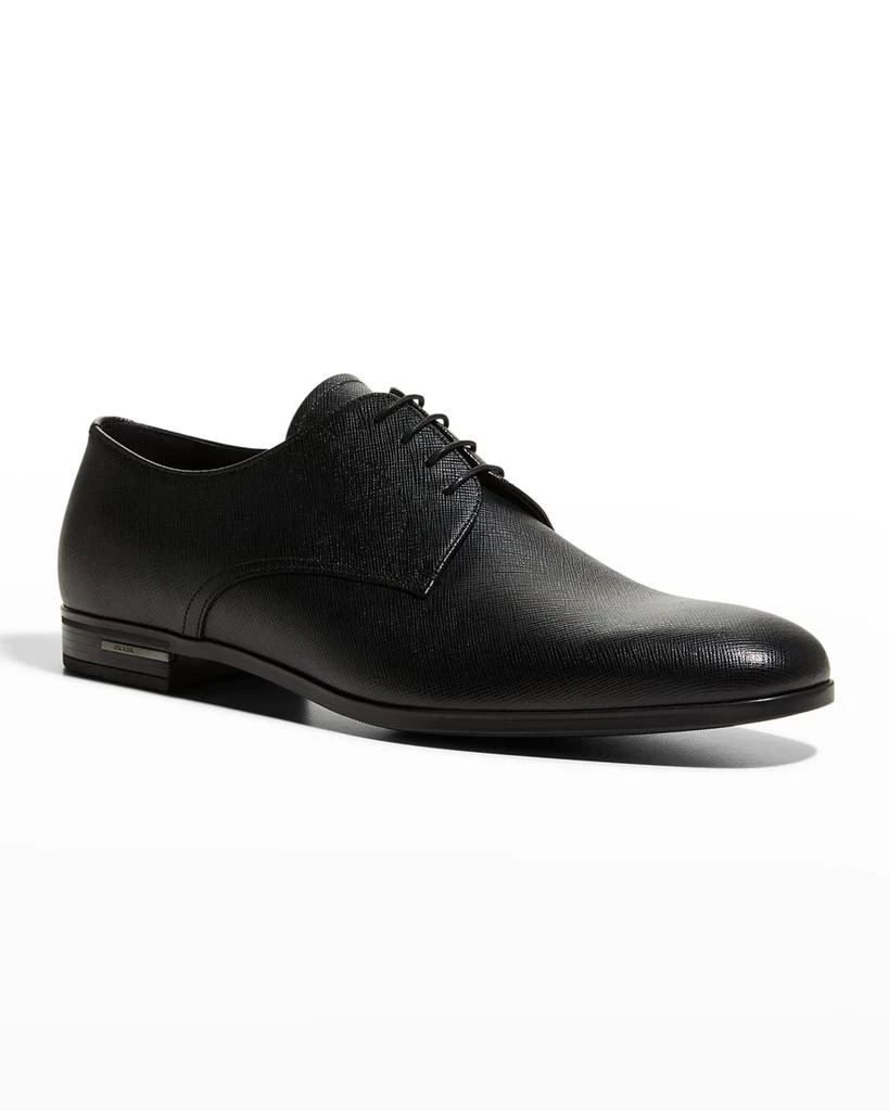 Prada Men's Saffiano Leather Lace-Ups 4