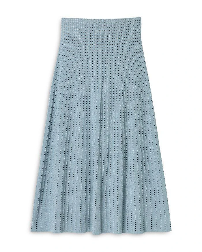 Lafayette 148 New York Pointelle Stitch Skirt 4