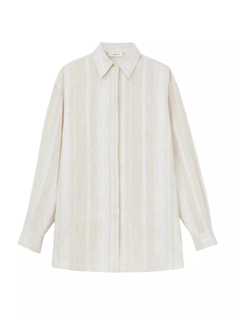 Lafayette 148 New York Boyfriend Oversized Shirt 1