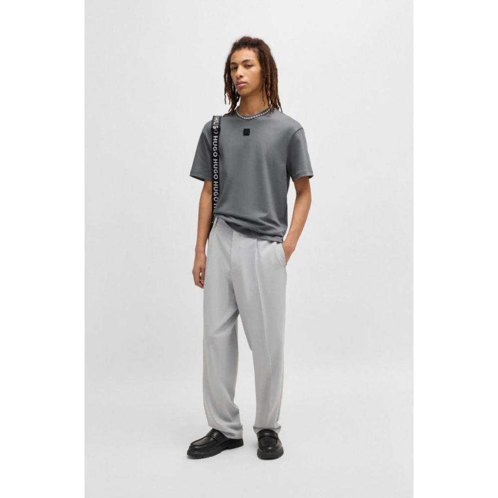 Hugo Boss Interlock-cotton regular-fit T-shirt with stacked logo 2