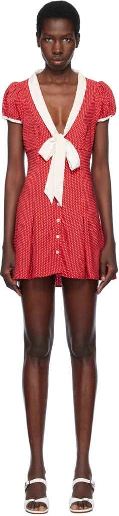 Frankies Bikinis Red Manhattan Button Up Minidress 1