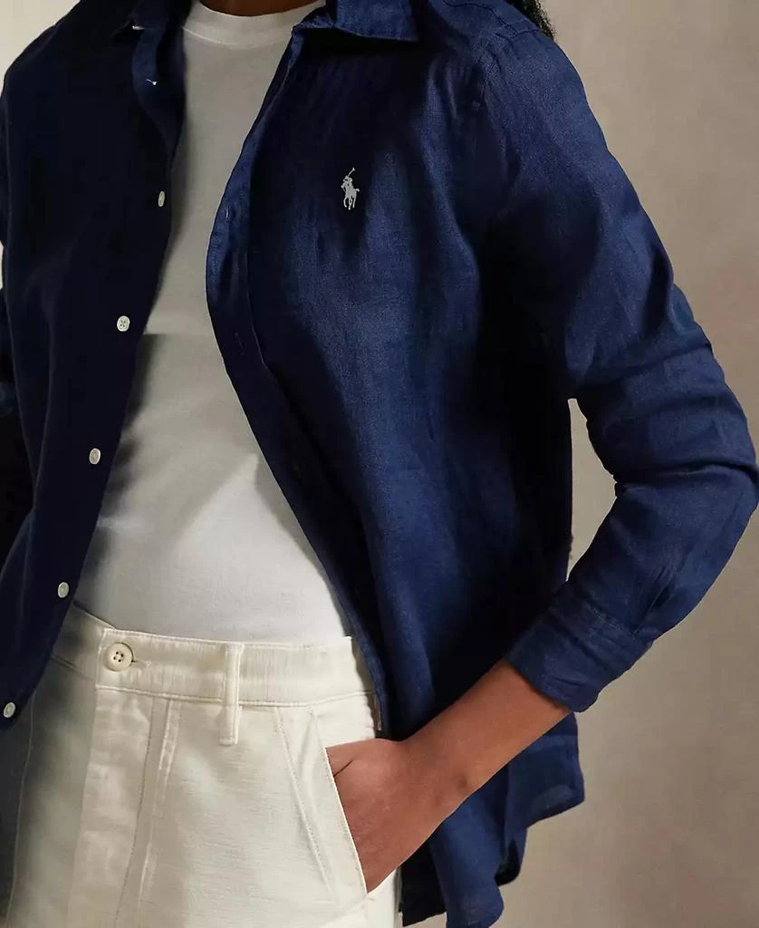Ralph Lauren Women's Classic-Fit 100% Linen Shirt 3