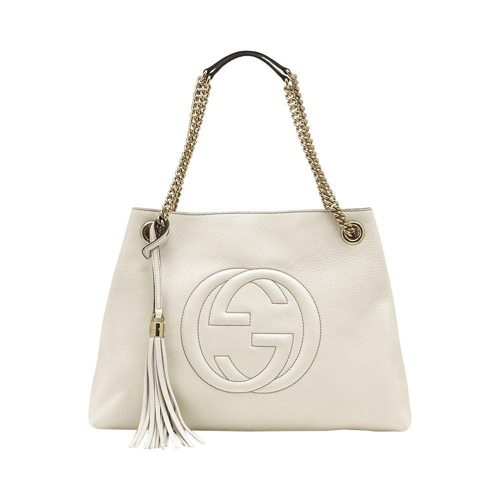 Gucci Gucci Soho White Bag Women Leather Cellarius Model 536196 A7M0G 005 9522