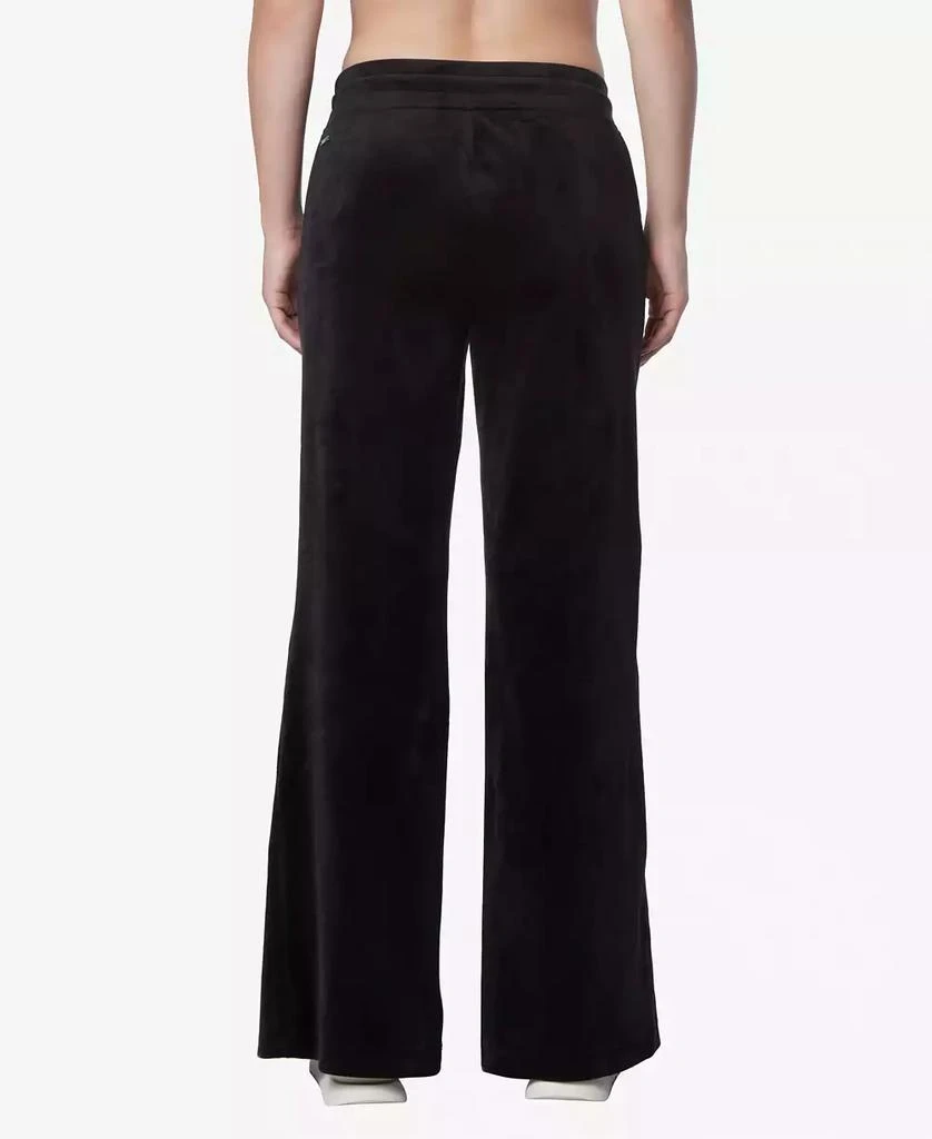 Marc New York by Andrew Marc Women's Full Length Velvet Vented Pants 2