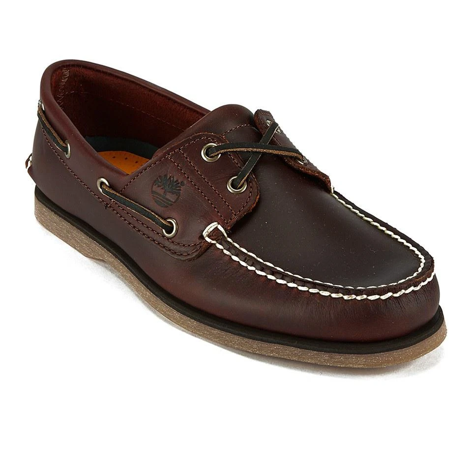 Timberland TIMBERLAND MEN'S CLASSIC LEATHER 2-EYE BOAT SHOES 5