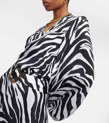 Alexandra Miro Tabitha zebra-print crop top 5