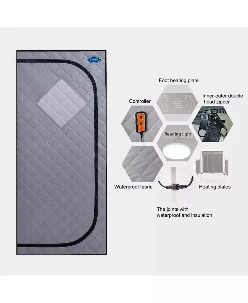 Streamdale Furniture Streamdale Portable Infrared Sauna Tent with Heat
Comfort 9