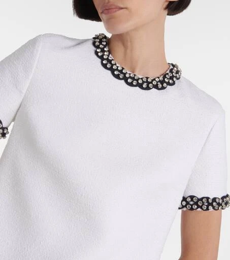 Valentino Embellished tweed minidress 4