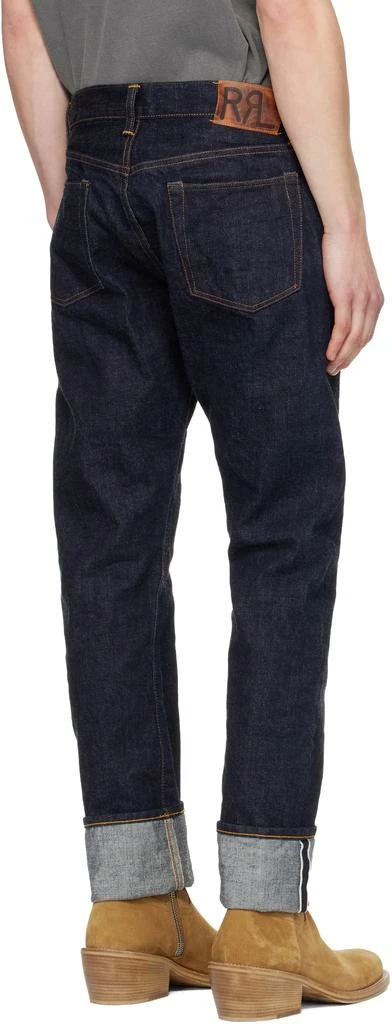 RRL Navy High Slim Bayview Selvedge Jeans 3