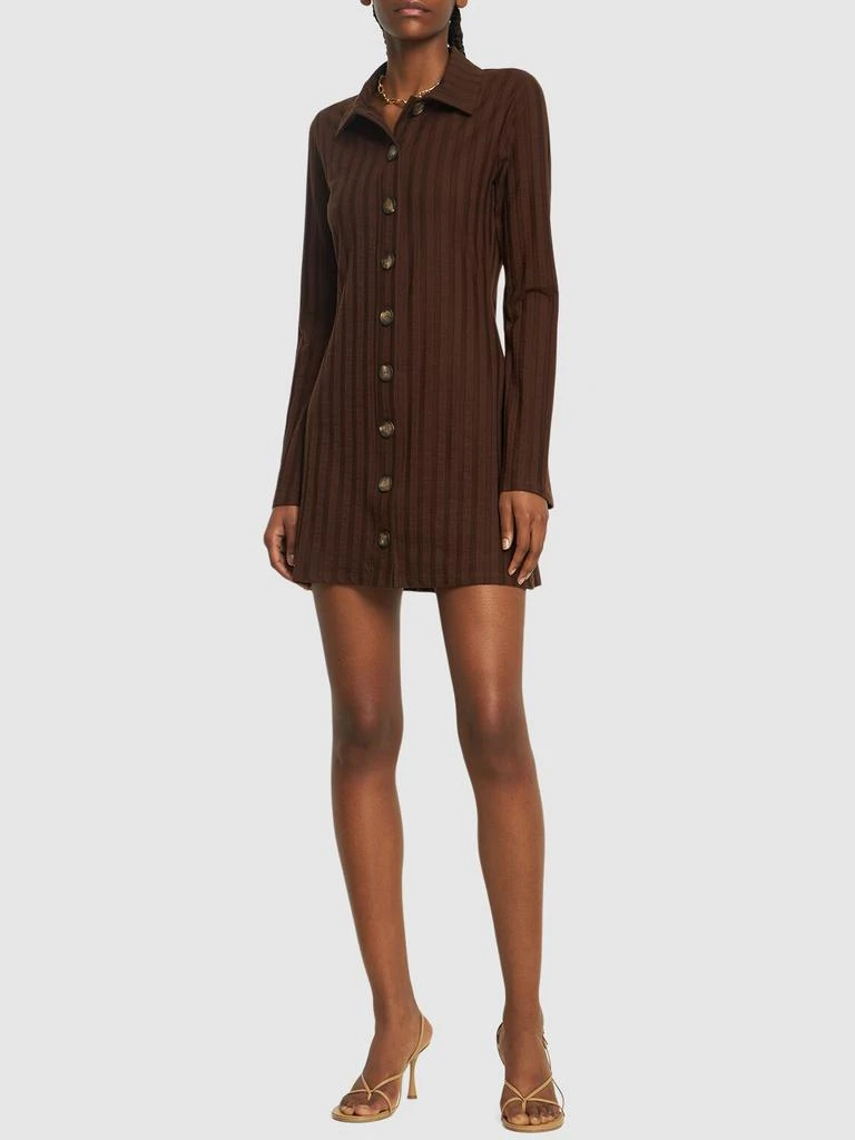 REFORMATION Benton Knitted Mini Dress 1