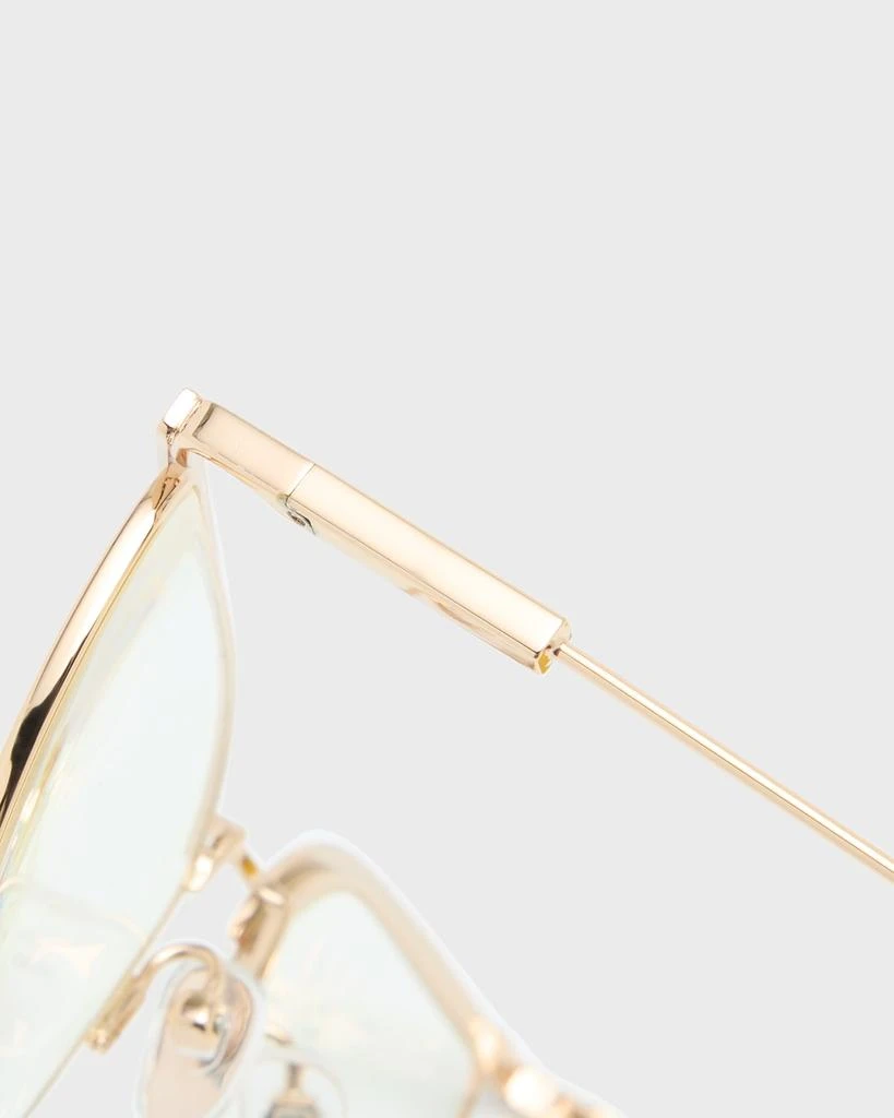 The Book Club Be a Wolf Metal Cat-Eye Glasses 4