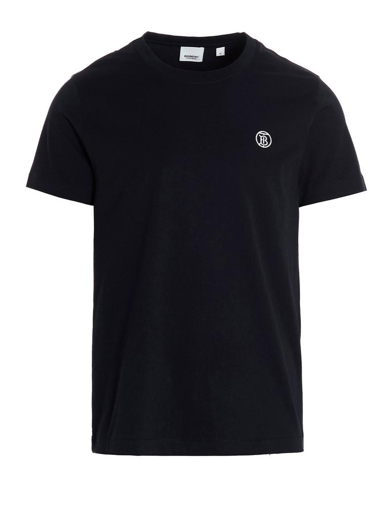 Burberry Burberry Logo Embroidered Crewneck T-Shirt - Gilets