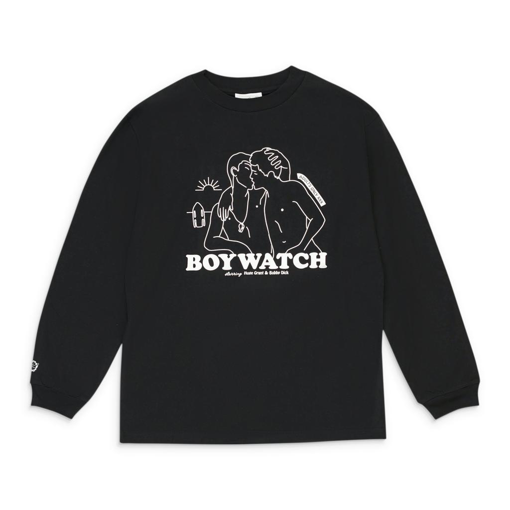 Carne Bollente CARNE BOLLENTE BOYWATCH BLACK LONG SLEEVE T-SHIRT