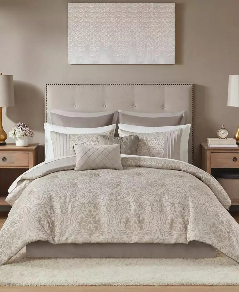 Madison Park Emilia Jacquard 12-Pc. Comforter Set, California 10