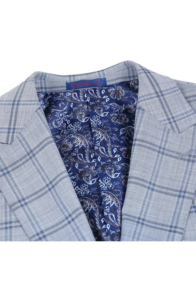 English Laundry Plaid Grey 
Blue Mélange Suit 7