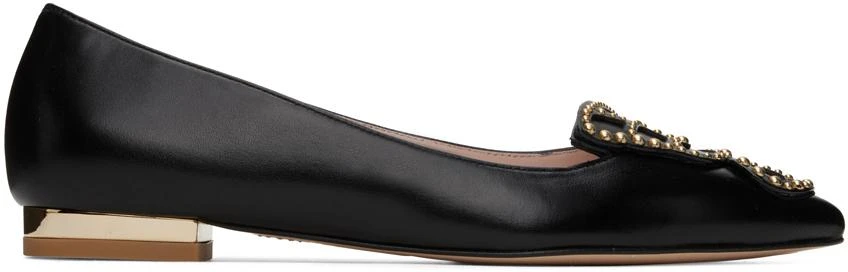 Sophia Webster Black & Gold Butterfly Ballerina Flats 1