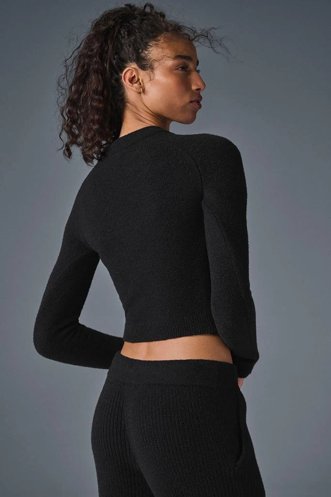 Alo Snuggle Up Sweater Long Sleeve - Black 3