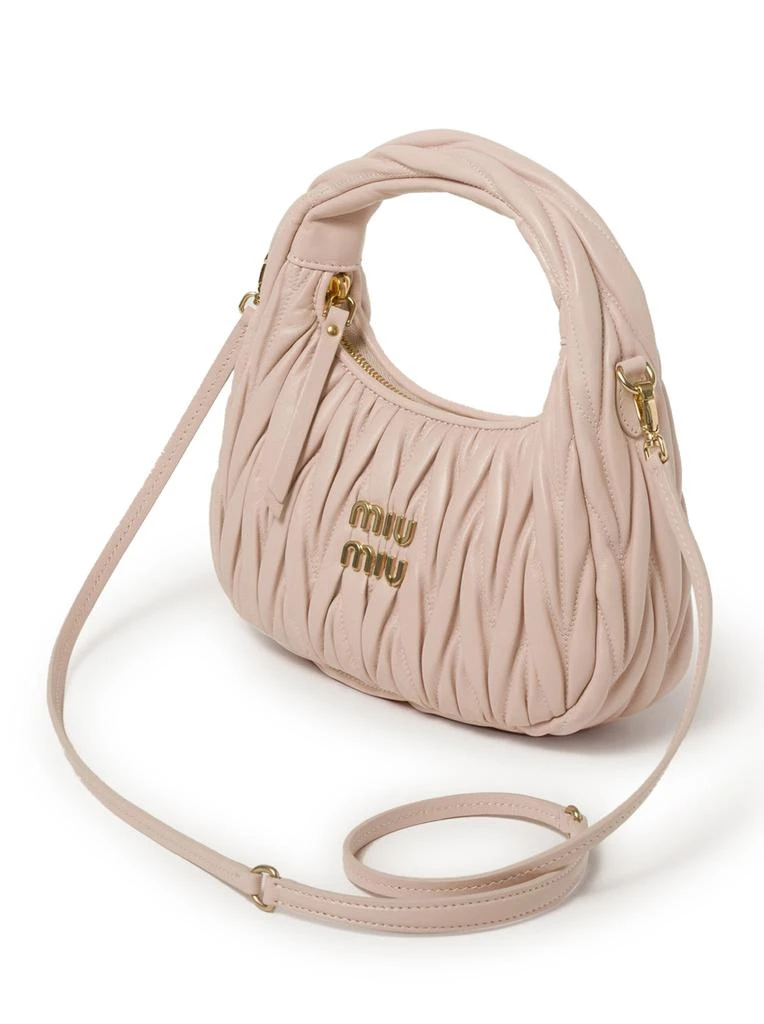Miu Miu Wander hobo bag in quilted nappa 4