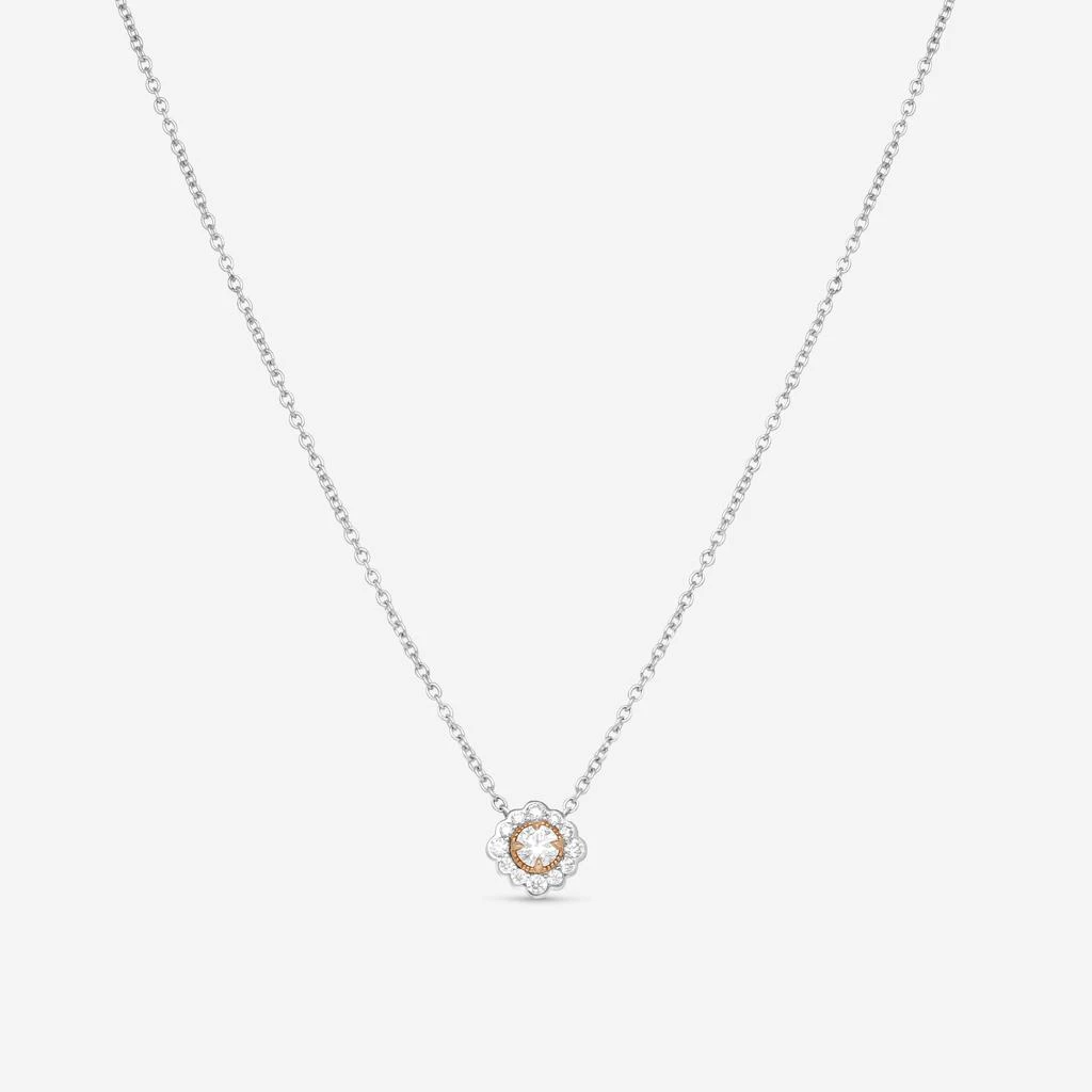 Hearts On Fire Hearts On Fire Liliana 18K Rose Gold 
Platinum Flower Pendant HFPLILFLWR00288RP