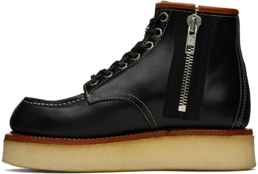 Kenzo Black Kenzo Yama Lace-Up Boots 3