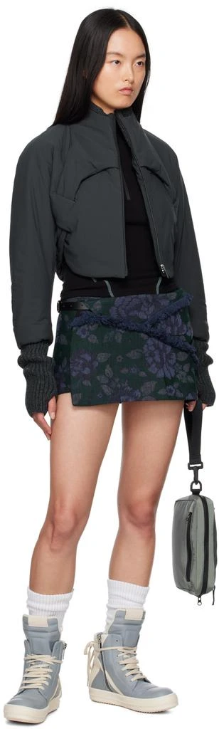 Hyein Seo SSENSE Exclusive Black Half-Zip Racerback Tank Top 4