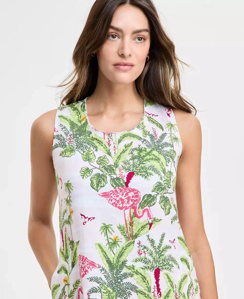 Charter Club Women's Palm Beach 100% Linen Midi Dress, Exclusively at Macy's 4
