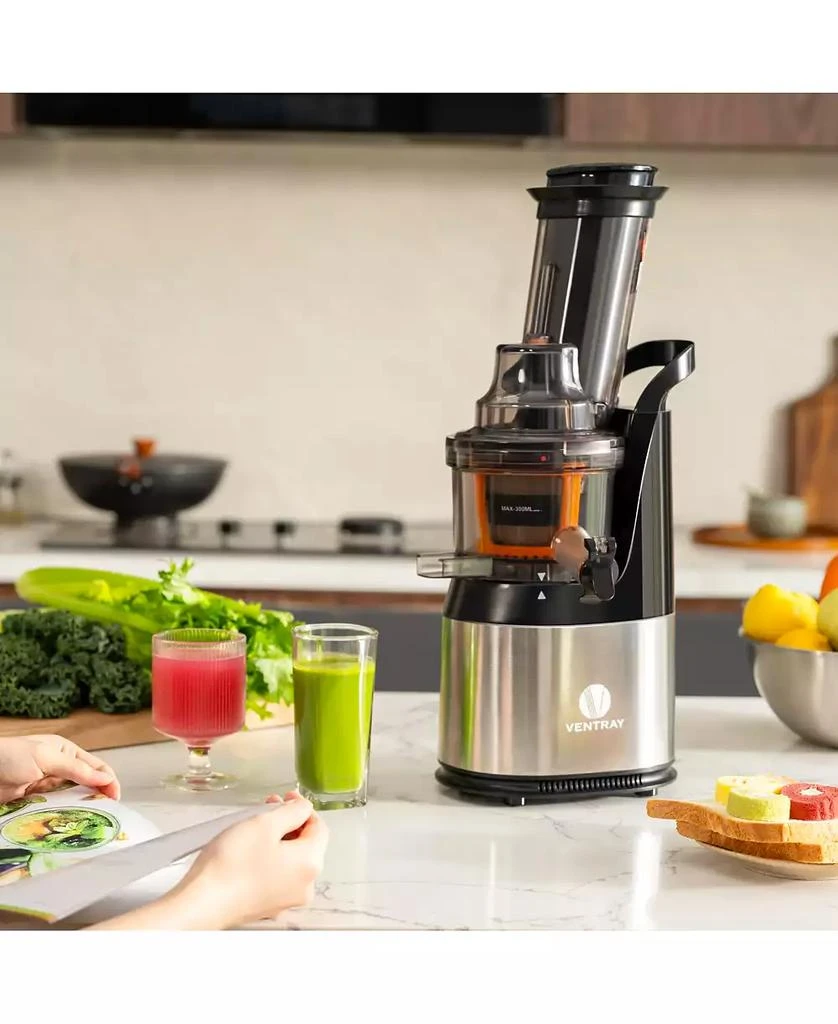 Ventray Cold Press Juicer, Compact Slow Press Juice Extractor, BPA-Free Masticating Juicer with Reverse Function 7