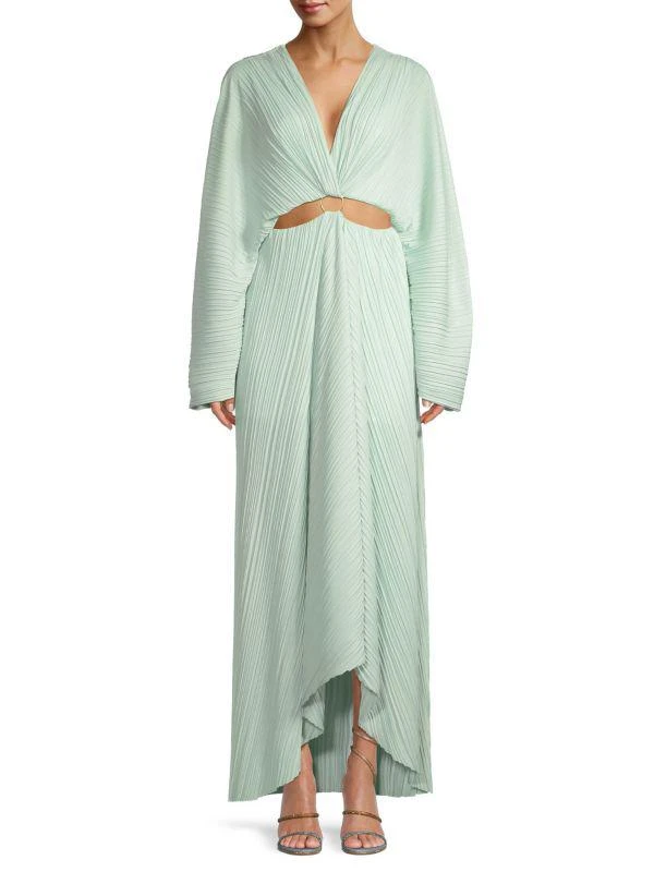 Significant Other Akila Plissé Cut-Out Maxi Dress 1