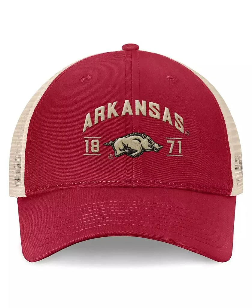 Top of the World Men's Cardinal Arkansas Razorbacks Heritage Waylon Trucker Adjustable Hat 4