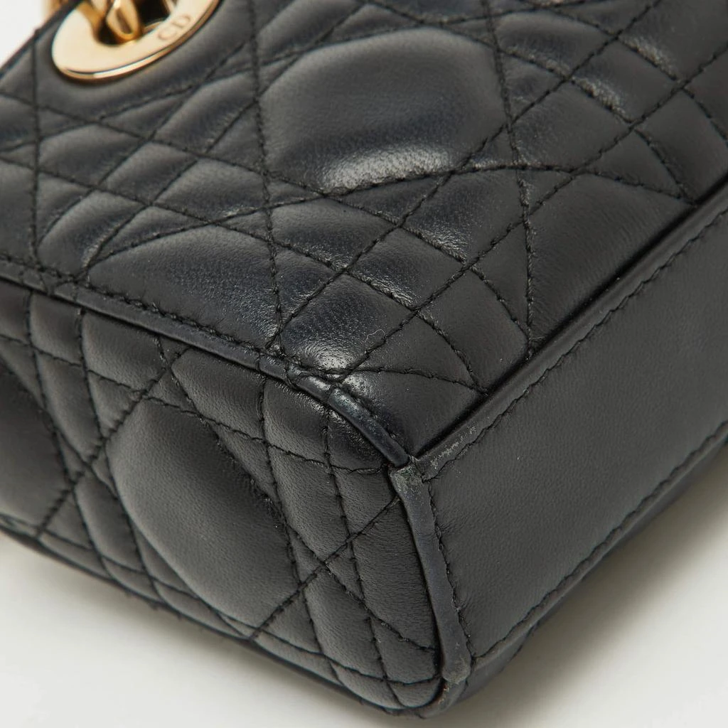 Dior Dior Black Cannage Leather Micro Lady D-Joy Bag 12