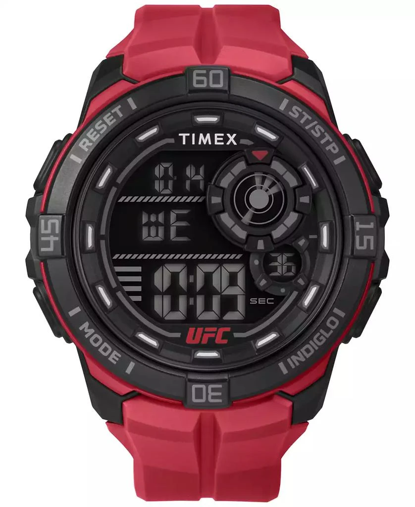 Timex Men's UFC Rush Digital Red Polyurethane Strap 52mm Round Watch 1