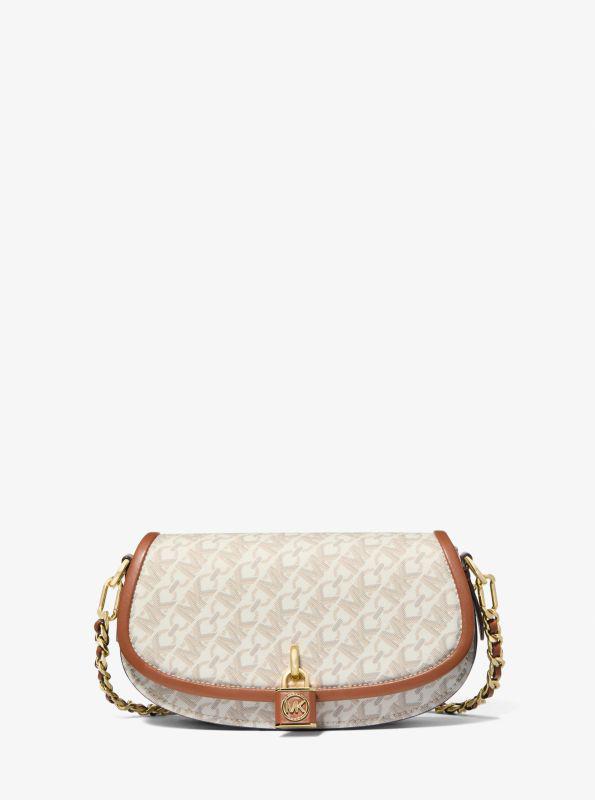 Michael Kors Mila Small Empire Signature Logo Shoulder Bag