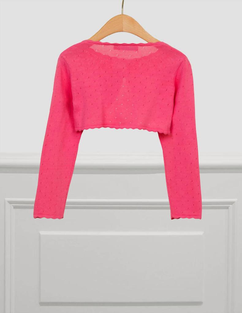 Abel & Lula Abel & Lula - Delicate Bubblegum Knit Cardigan