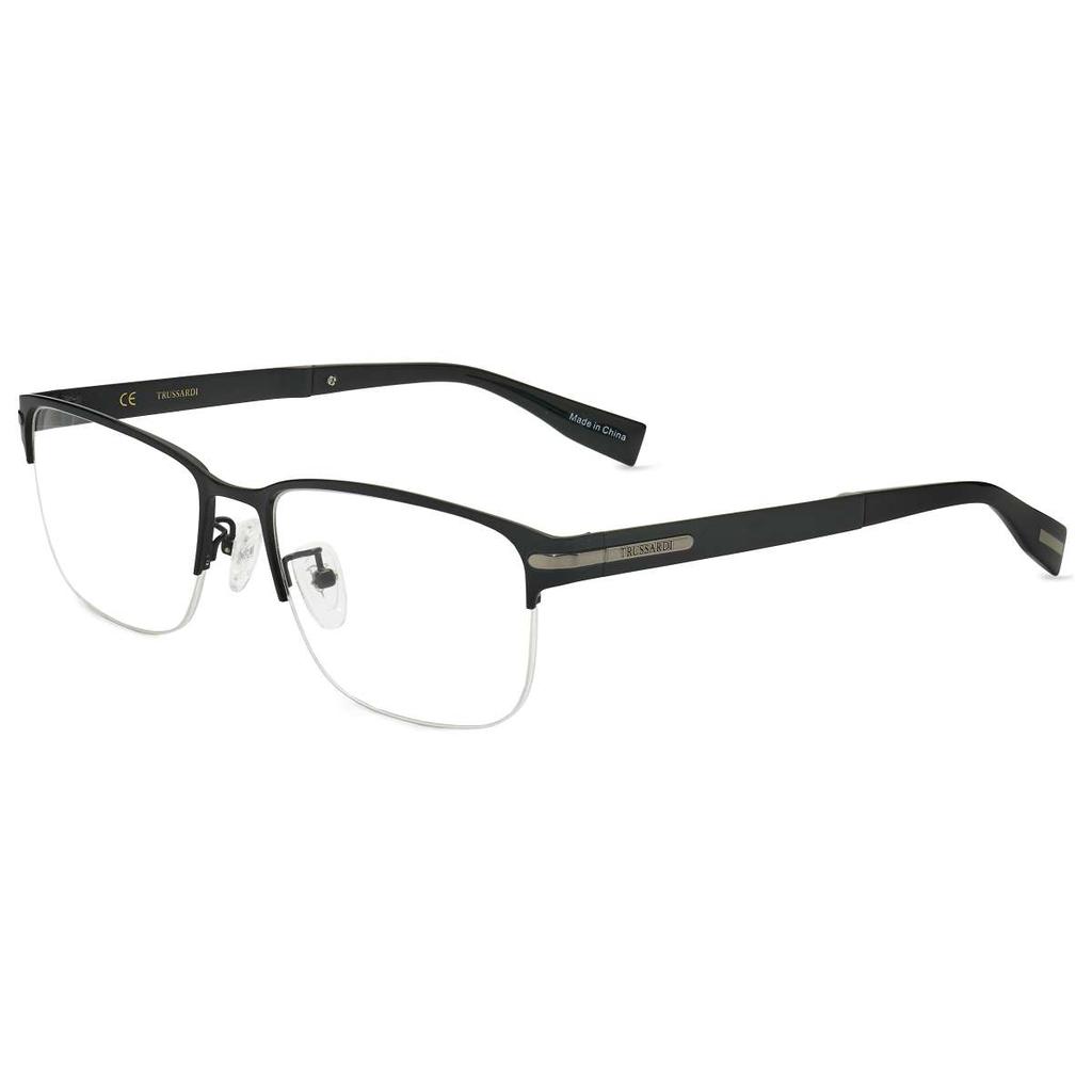 TRUSSARDI Trussardi Men's Black Rectangular Opticals
