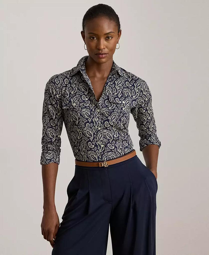 Ralph Lauren Women
s Classic-Fit Paisley Cotton Voile Shirt