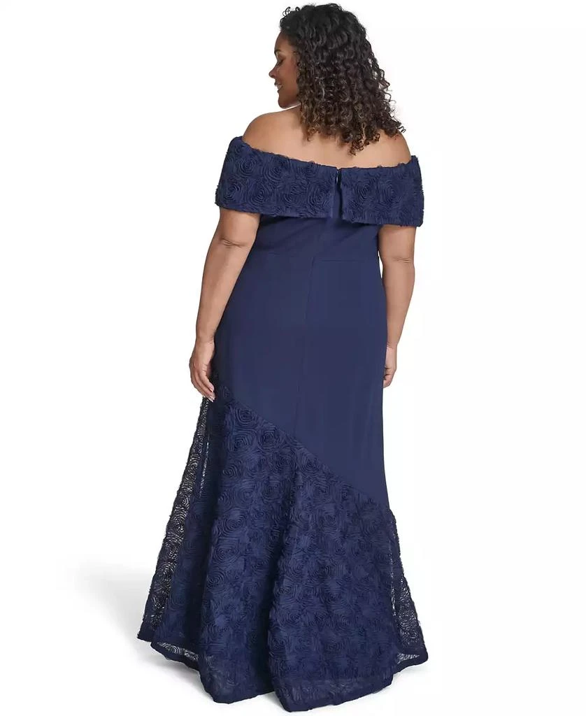 Eliza J Plus Size Off-The Shoulder Mermaid Gown 5